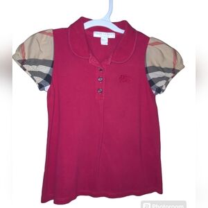 Authentic Burberry shirt girls size 4t